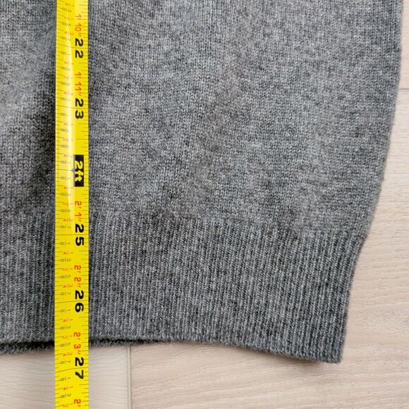 Joseph & Lyman Cashmere Sweater Mens Large Gray Crewneck Pullover Grandpacore - Picture 5 of 8